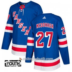 Barn Ishockey New York Rangers Tröja Ryan McDonagh 27 Adidas 2017-2018 Blå Authentic